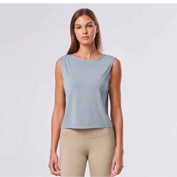 TAVI - Versatile Draped Back Tank - Mirage Blue - NWT - Picture 2 of 5